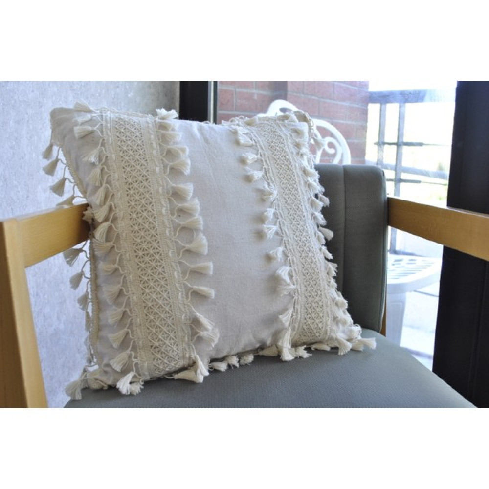 NDC Home Kırlent Kırlent Kılıfı - 43 x 43 cm - Krem - Ekru Kırlent / Mobilya Yastığı Fiyatı
