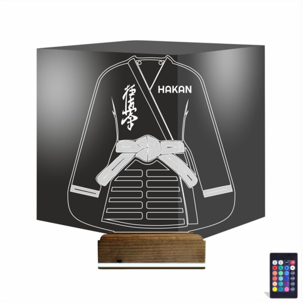 Ne gelsin 3D Lamba Kişiye Özel 16 Renk Karate Judo Tekvando - Renkli Gece Lambası Fiyatı