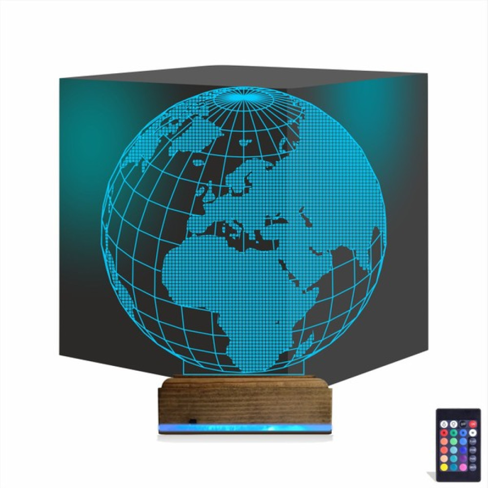 Ne Gelsin Negelsin 3D Lamba Kumandalı 16 Renk Küre Görünüm Dünya Globe - Renkli Gece Lambası Fiyatı