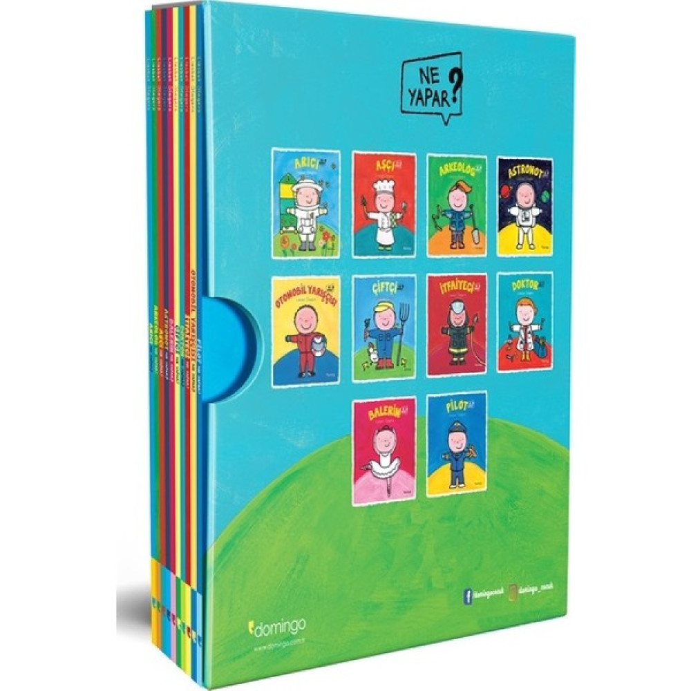 Ne Yapar? Serisi (10 Kitap Kutulu Set) - Liesbet Slegers Okul Öncesi Eğitici & Öğretici Kitaplar Fiyatı