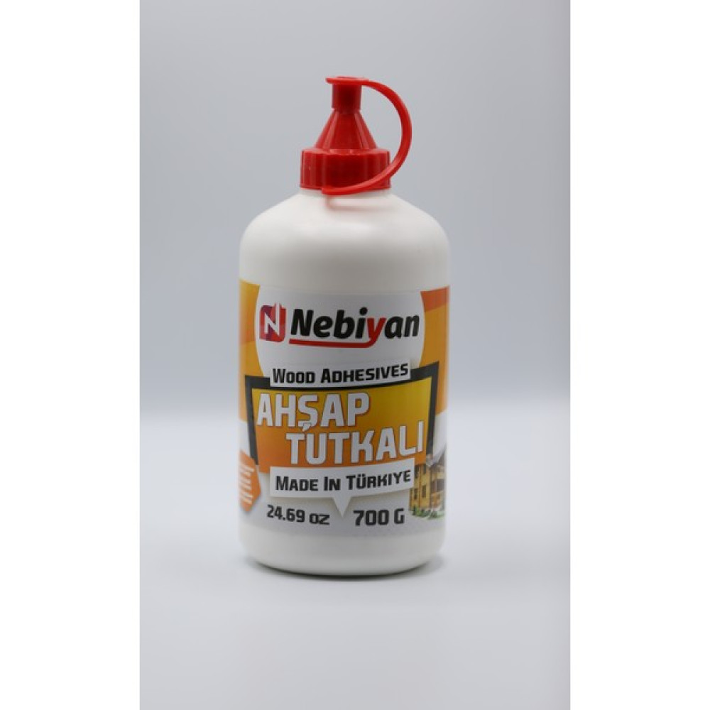 Nebiyan Ahşap Tutkalı Beyaz 700GR - Ağaç-Ahşap Mobilya Tutkalı Plastik Beyaz Renk Ağaç Yapıştırıcı Brüt 700 Gram Nalburiye & Hırdavat Fiyatı