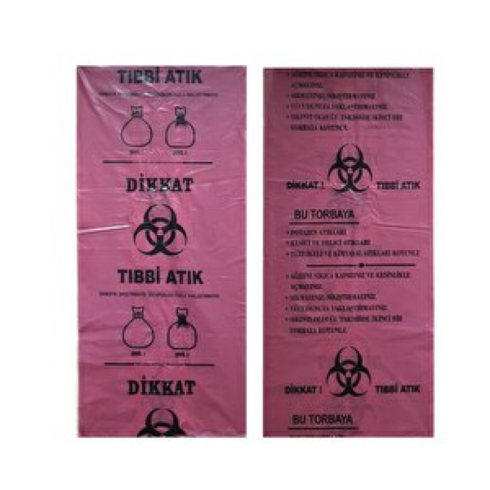 Necco 200 Adet Kalın Tıbbi Atık Çöp Torbası 80x110 Cm Çöp Poşetleri Fiyatı