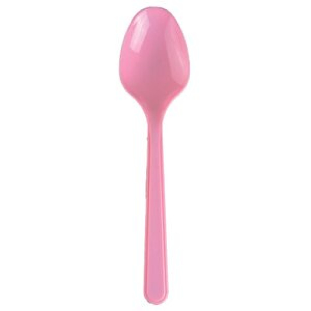 Necco Pembe Lüx Plastik Kaşık 100 Adet Çatal / Kaşık / Bıçak Takımları Fiyatı