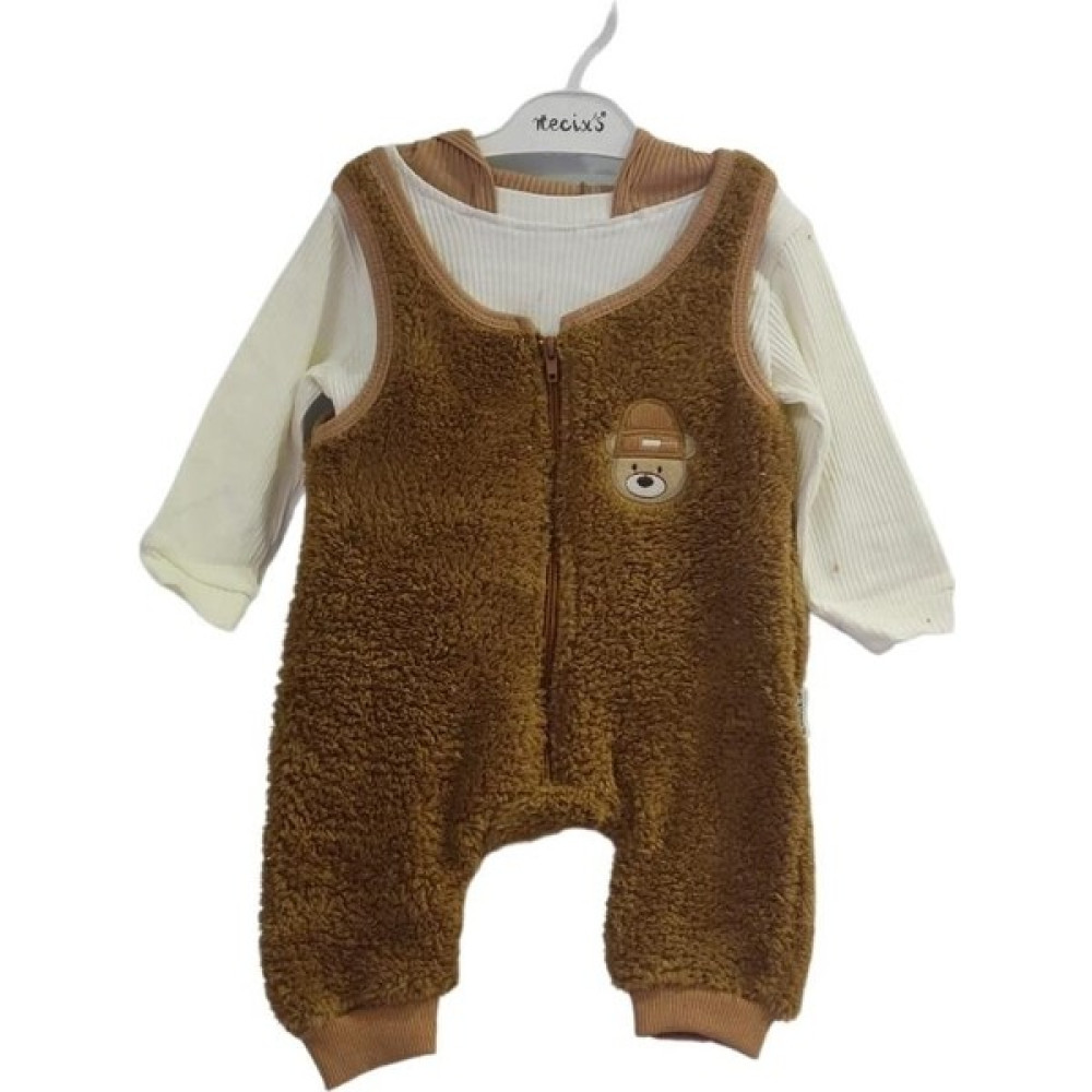 Necixs Baby Necixs Teddy Bear Salopet Ikili Erkek Bebek Takım Bebek Giysi Takım Fiyatı