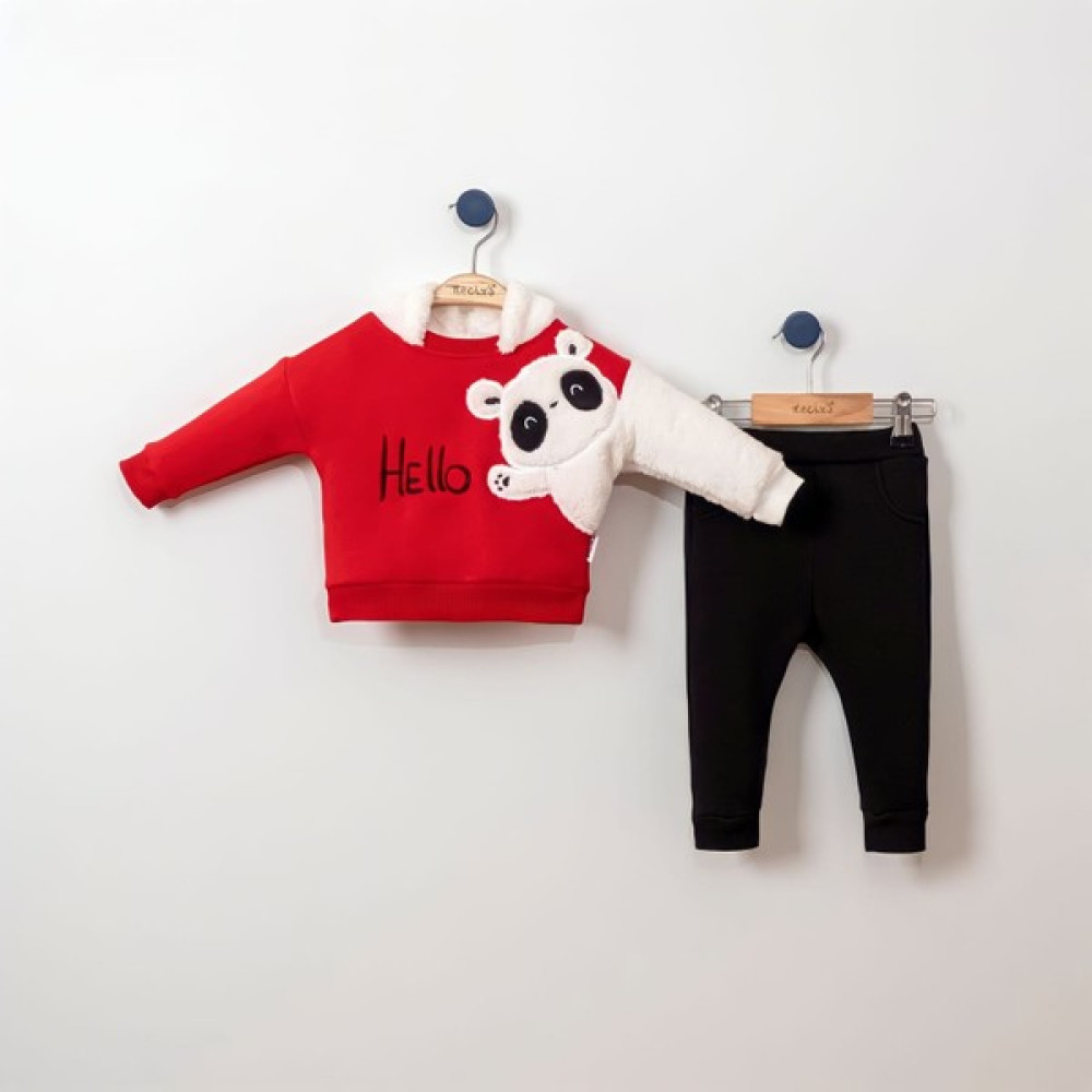 Necix's Bebek Panda Baskılı Kapüşonlu Ikili Takım Bebek Giysi Takım Fiyatı