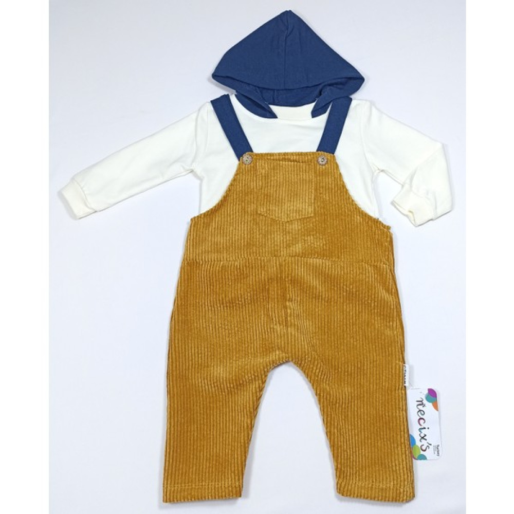Necix'S Sweatshirtlü Kadife Salopet Bebek Takım Bebek Giysi Takım Fiyatı