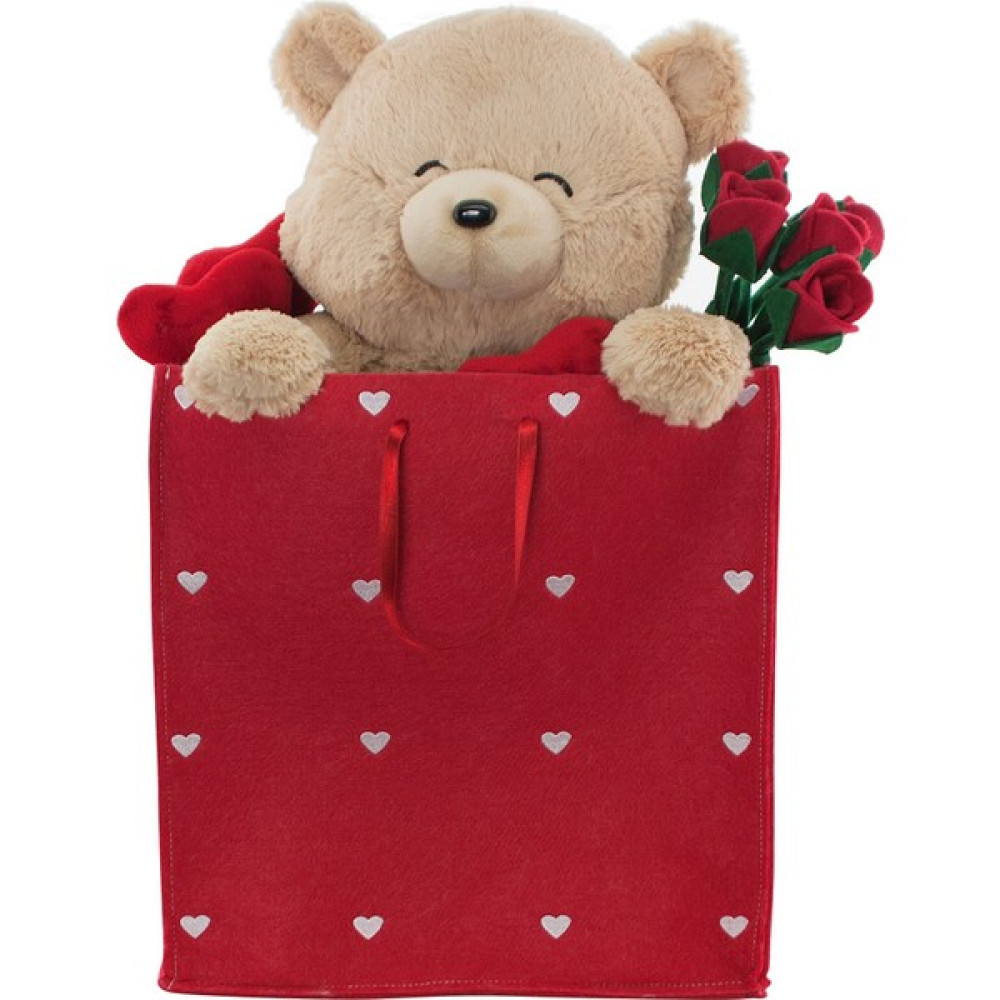 Neco Plush Sevgiliye Hediye Fluffy Çantada Ayı 55 cm Peluş Oyuncaklar Fiyatı