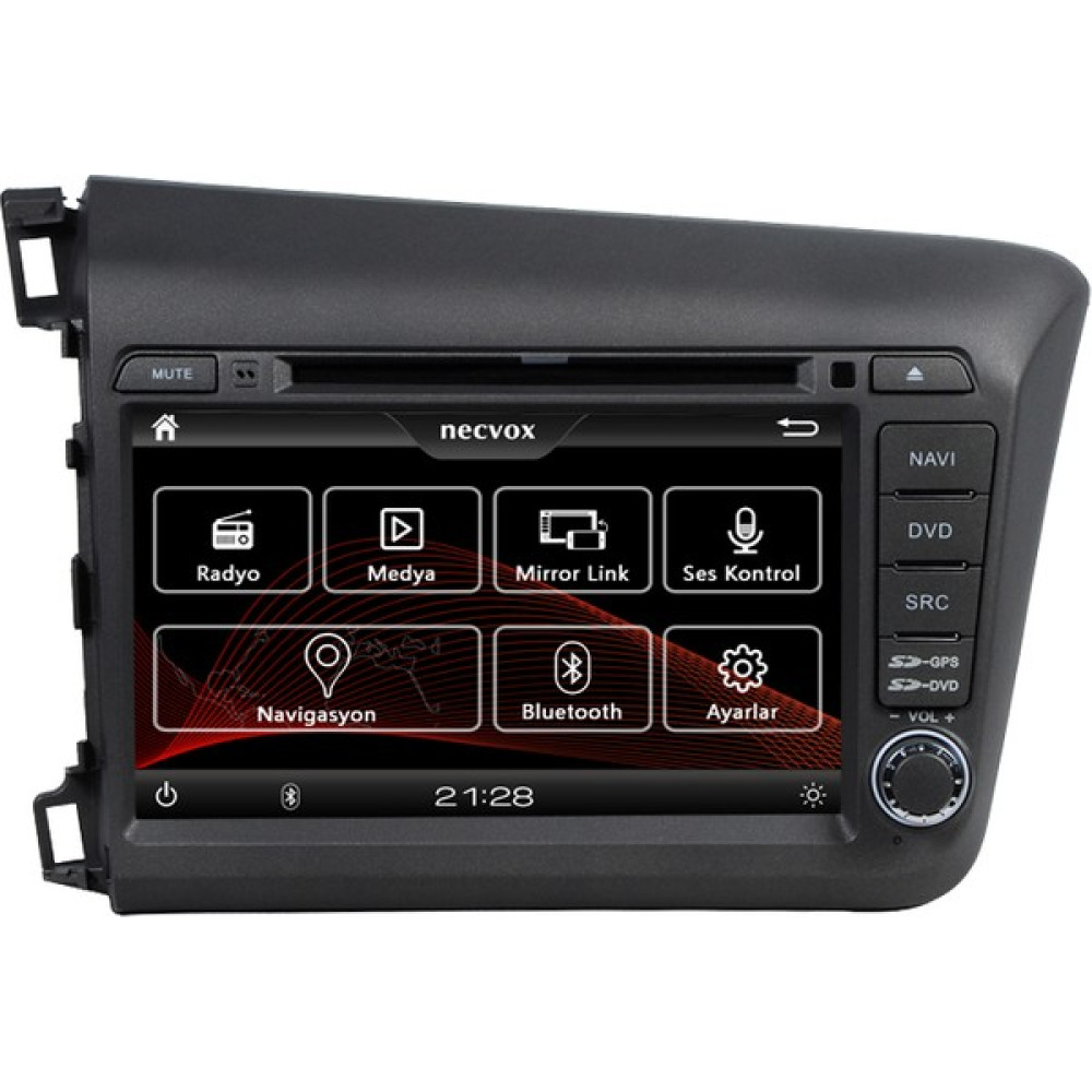 Necvox DVAS 9950 Honda Civic 2012 Multimedya Oynatıcı Navigasyon Oto Görüntü Sistemleri Fiyatı