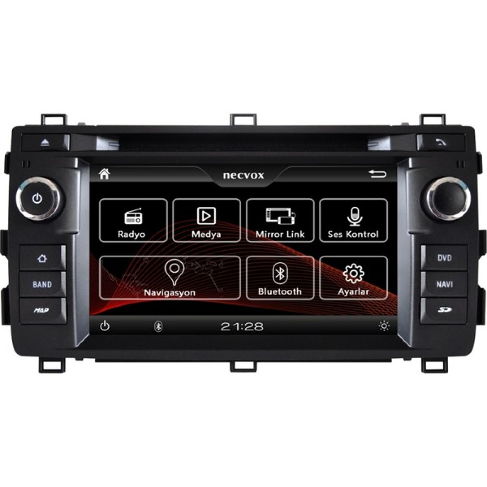 Necvox Toyota Aurıs Necvox Dva-S 9980 Navigasyon*dvd*bluetoth*hd Kamera Oto Görüntü Sistemleri Fiyatı