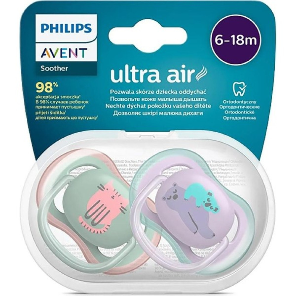 Nedamm Philips Avent SCF085/18 Ultra Air Emzik 6-18 Ay 2li Kız - Renkli - Standart Oto Boyaları Fiyatı