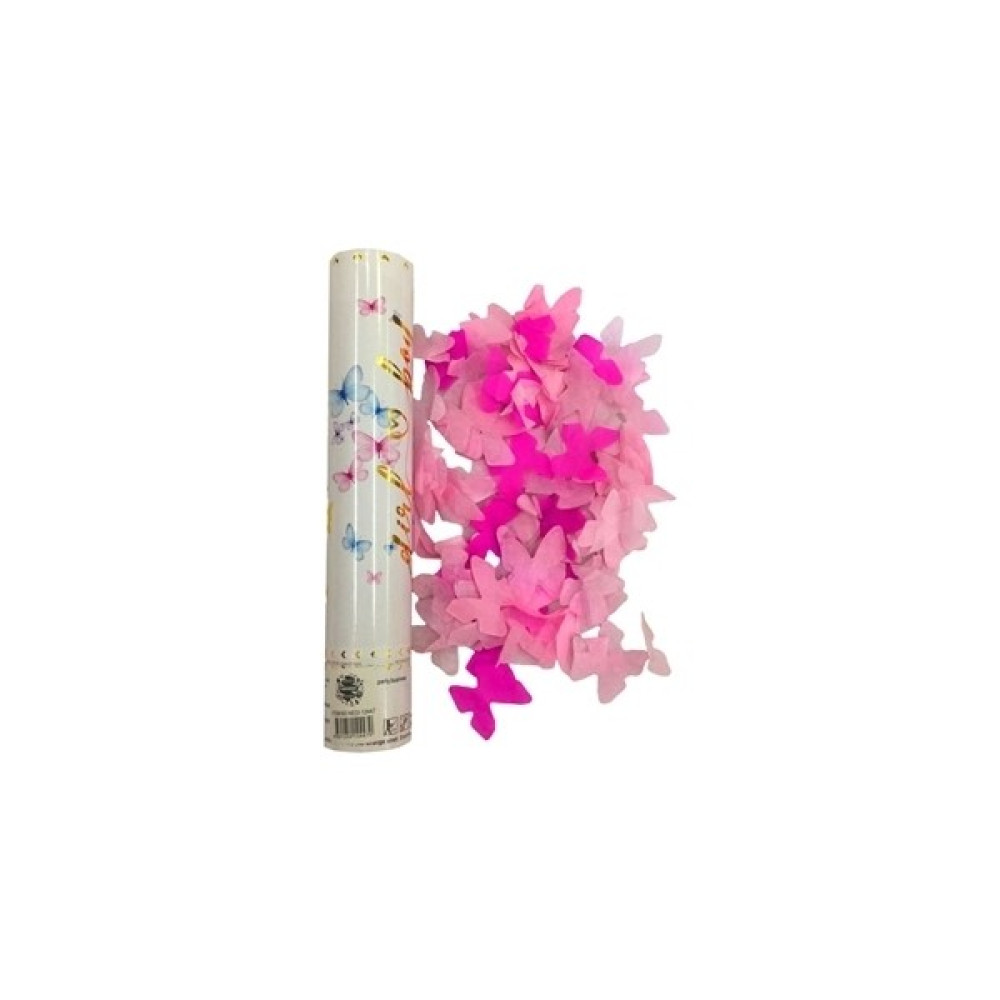 Nedi 30 cm Konfeti Kelebekli Pembe-Altın 12447 - Pembe Oto Boyaları Fiyatı