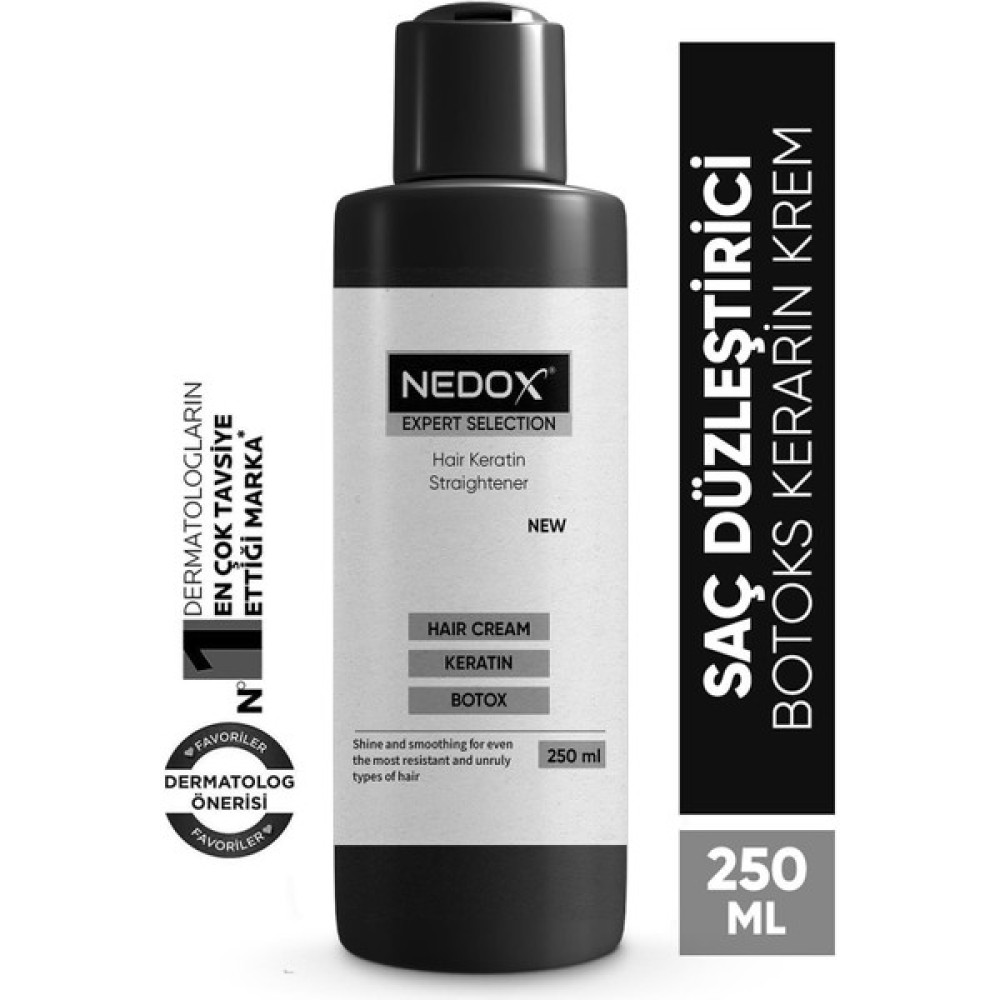 Nedox Saç Düzleştirici,şekillendirici Keratin Botoks Krem 250 ml Şampuan ve Saç Kremi Fiyatı