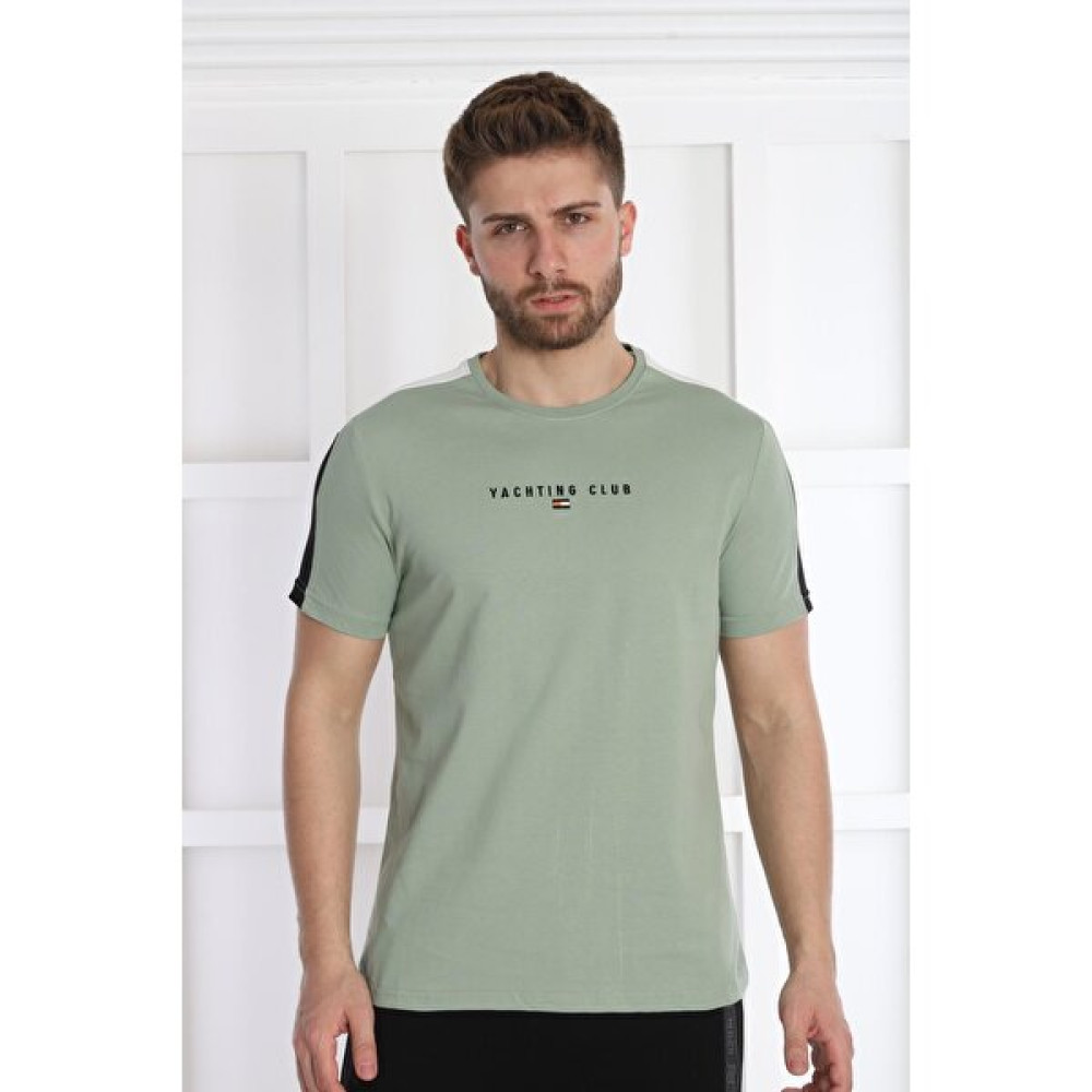 Need Life Erkek Açık Mint Bisiklet Yaka Tişört Erkek T-shirt Fiyatı