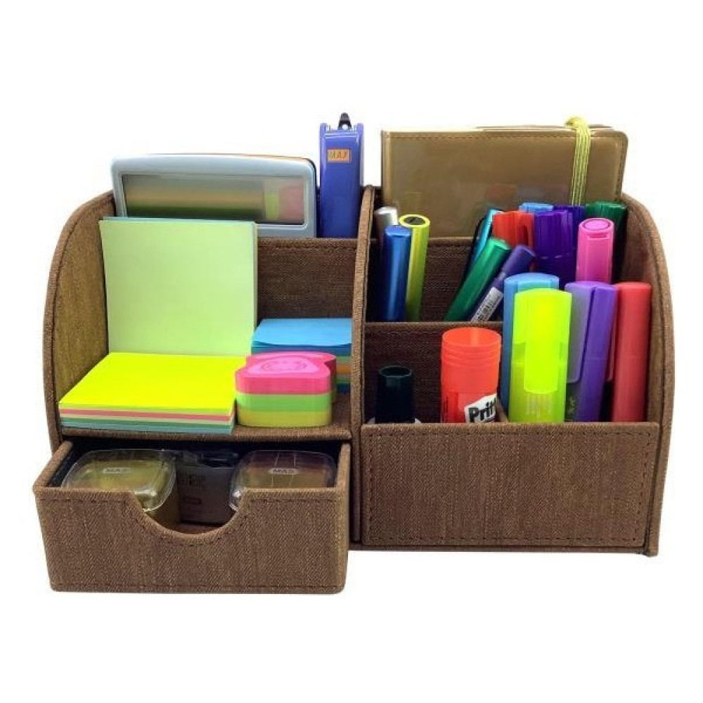 Need Masaüstü Düzenleyici Çekmeceli Organizer Kalemlik Jeen Kahve ND 1032 - Standart Ofis Seti Fiyatı