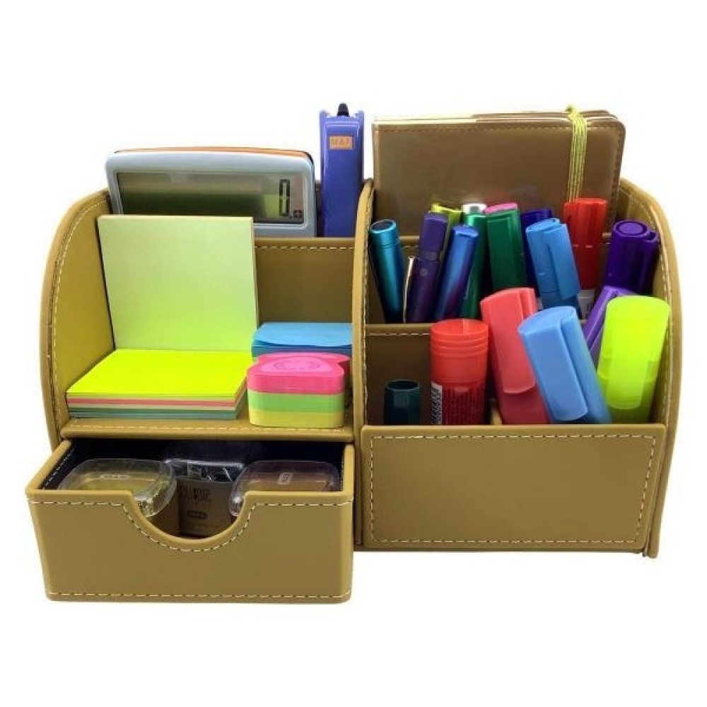 Need Masaüstü Düzenleyici Çekmeceli Organizer Kalemlik Pastel Safran ND 1058 - Standart Ofis Seti Fiyatı