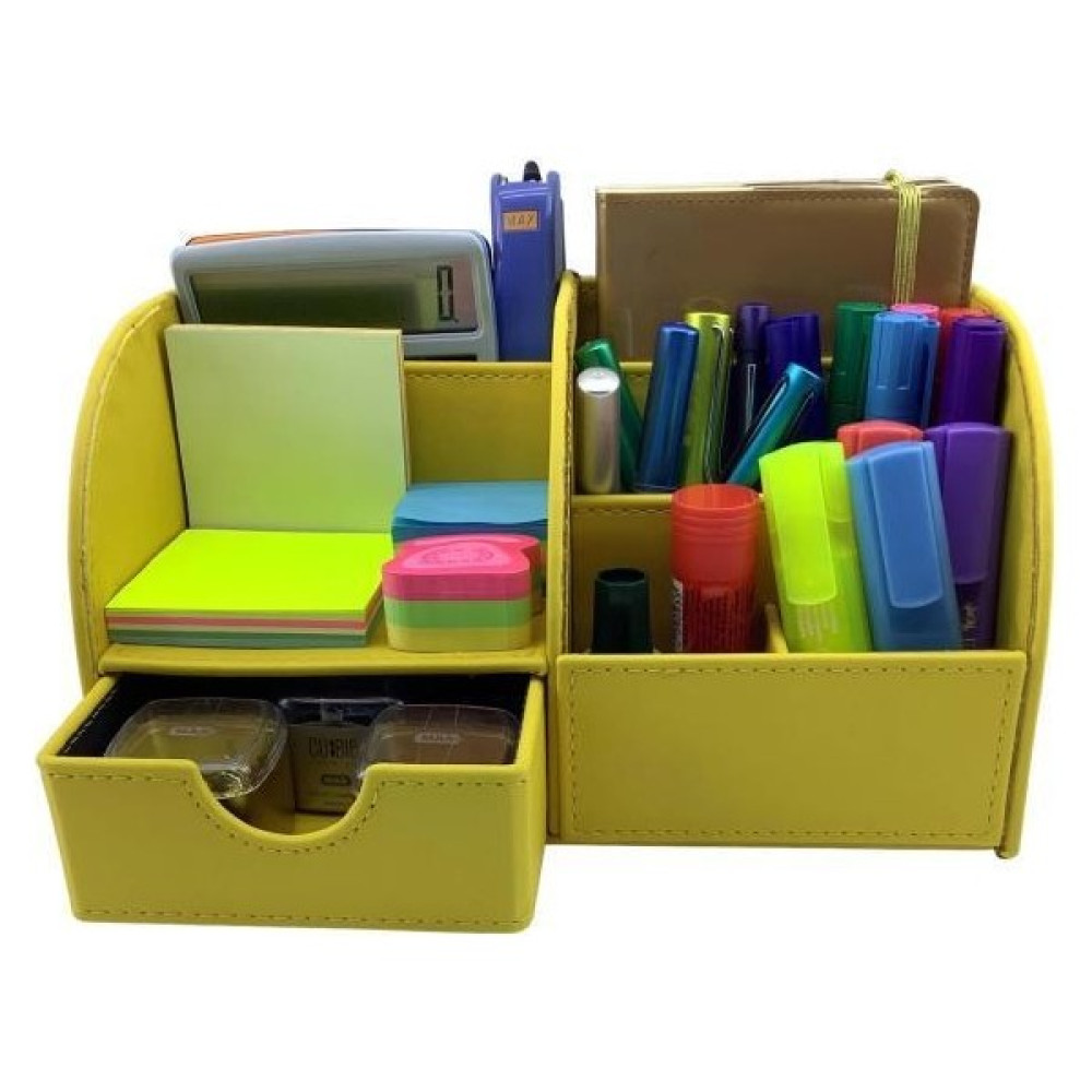 Need Masaüstü Düzenleyici Çekmeceli Organizer Kalemlik Pastel Sarı ND 1053 - Standart Ofis Seti Fiyatı