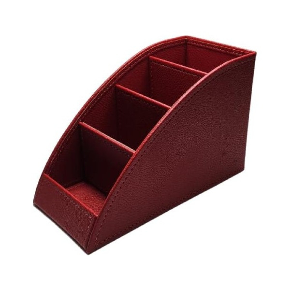 Need Masaüstü Düzenleyici Organizer 4 Bölmeli Kumandalık Dokulu Suni Deri Kırmızı ND 1142 - Standart Ofis Seti Fiyatı