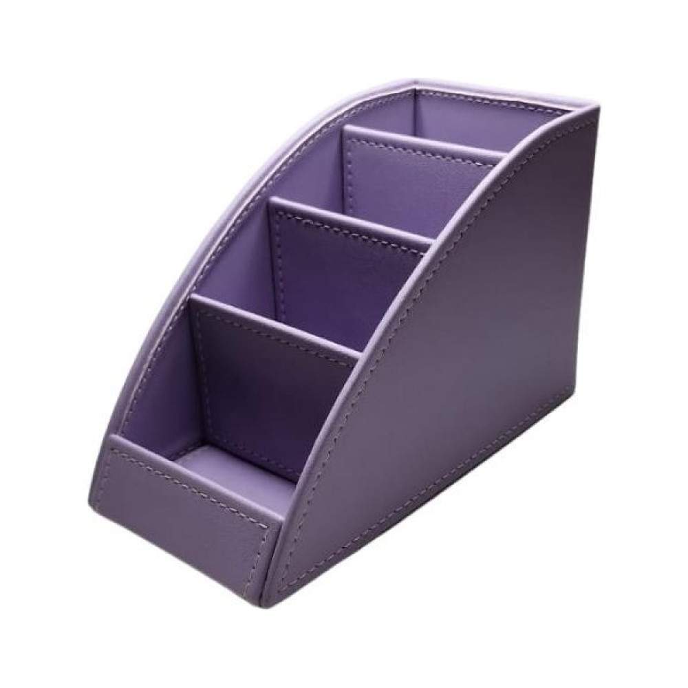 Need Masaüstü Düzenleyici Organizer 4 Bölmeli Kumandalık Suni Deri Pastel Lila ND 1152 - Standart Ofis Seti Fiyatı