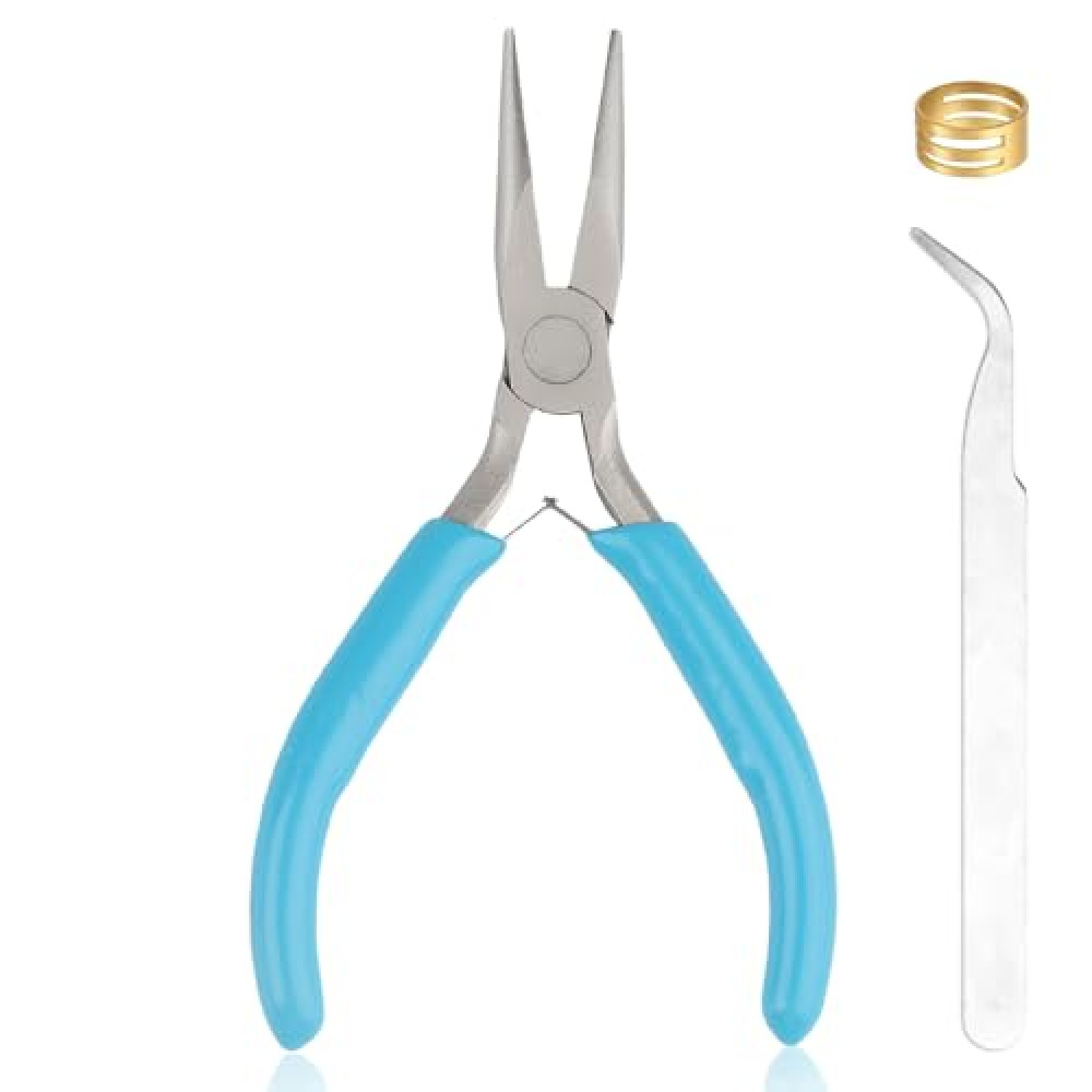 Needle Nose Pliers, Needle/Chain Nose Pliers for Jewelry Making, Snipe Nose Jewelry Pliers, Jewelry Pliers Jewelry Making Tools for Crafts