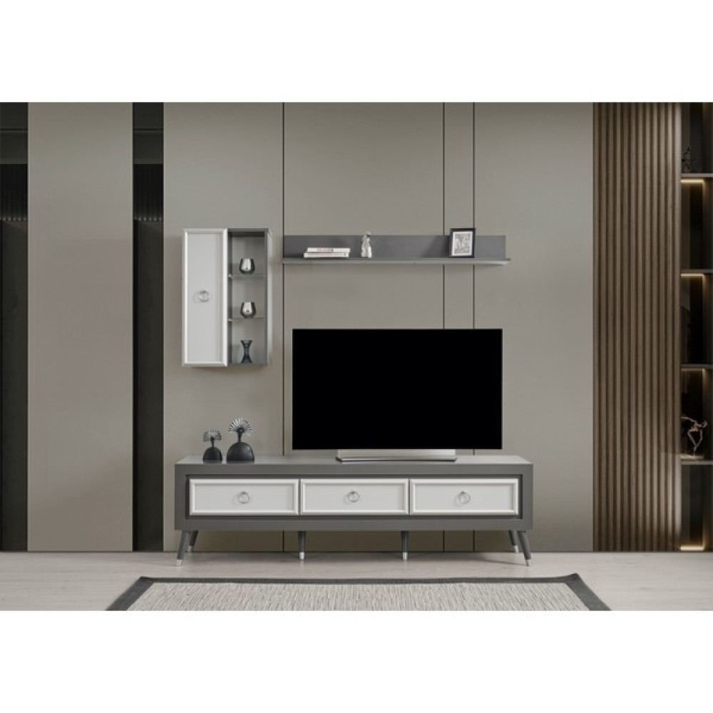 Neef Living Mariam Ünite - Antrasit - Beyaz Tv Ünitesi / Sehpası Fiyatı
