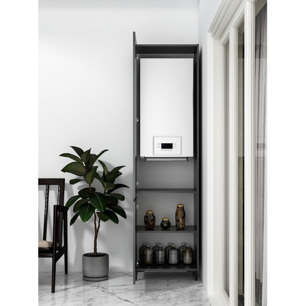 Neef Living Tam Boy Kombi Dolabı - Gri Banyo Dolabı / Mobilyası Fiyatı