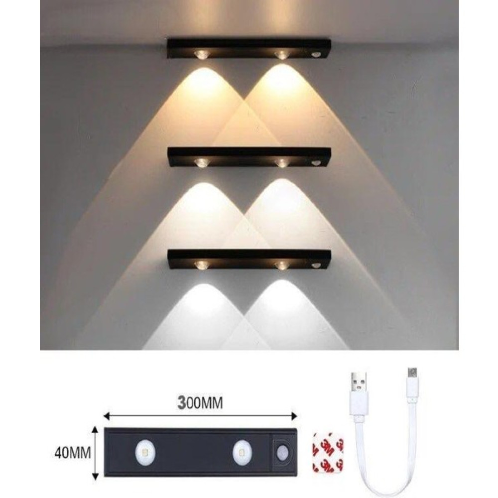 Neeko Hareket Sensörlü - Dekoratif Gece Lambası - USB Şarjlı LED Aydınlatma 30 cm SİYAH KASA Armatür Fiyatı