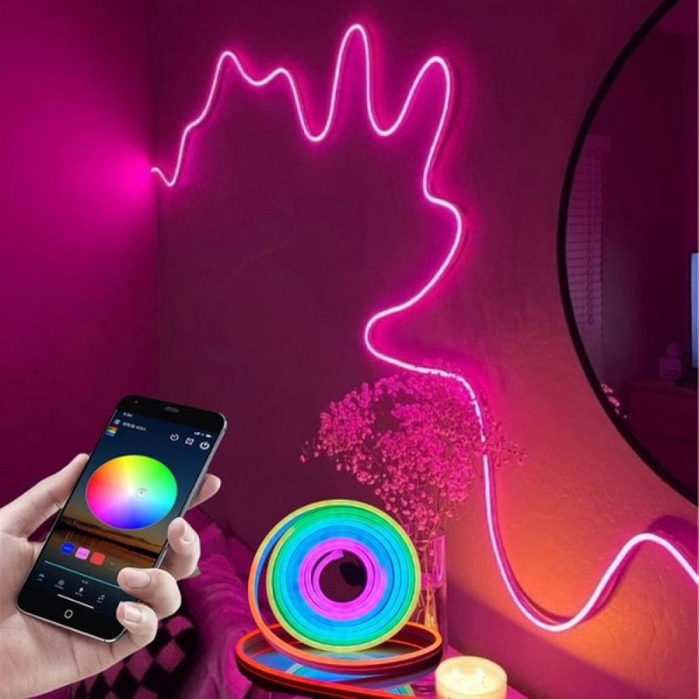 Neeko Neon Rgb LED - Mobil Kontrol - App - Full Renk - Orjinal - 5 Metre Led Aydınlatmalar Fiyatı