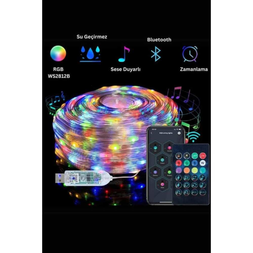 Neeko Yeni Nesil Sese Duyarlı Telefon ve Kumanda Kontrollü Magic LED - Su Geçirmez Led Aydınlatmalar Fiyatı