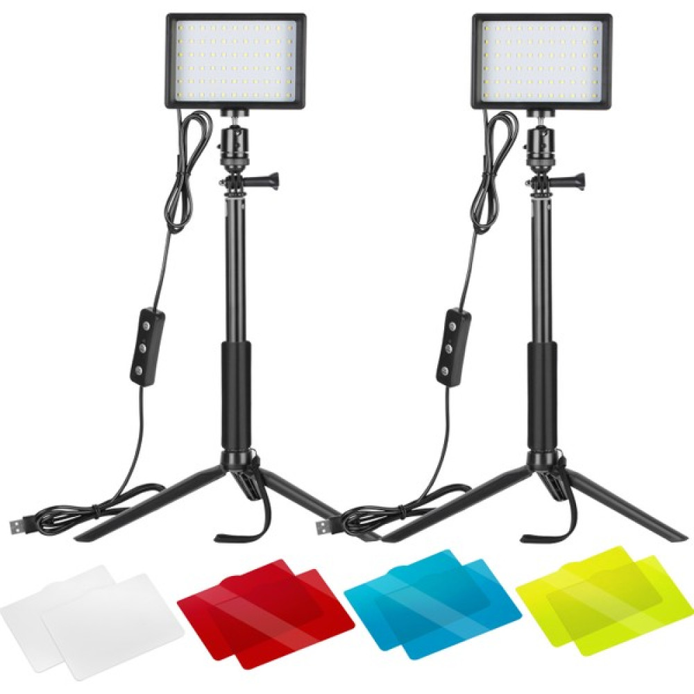 Neewer 2'li Paket Ayarlanabilir 5600K USB LED Video Işığı (Yurt Dışından) Video Kamera Aksesuarları Fiyatı