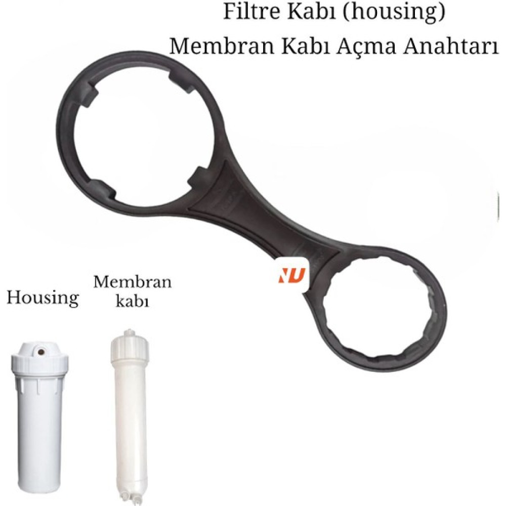 Nefa Su Arıtma Cihazları İçin Filtre Kabı (Housing) ve Membran Kabı Açma Anahtarı - Siyah Nalburiye & Hırdavat Fiyatı