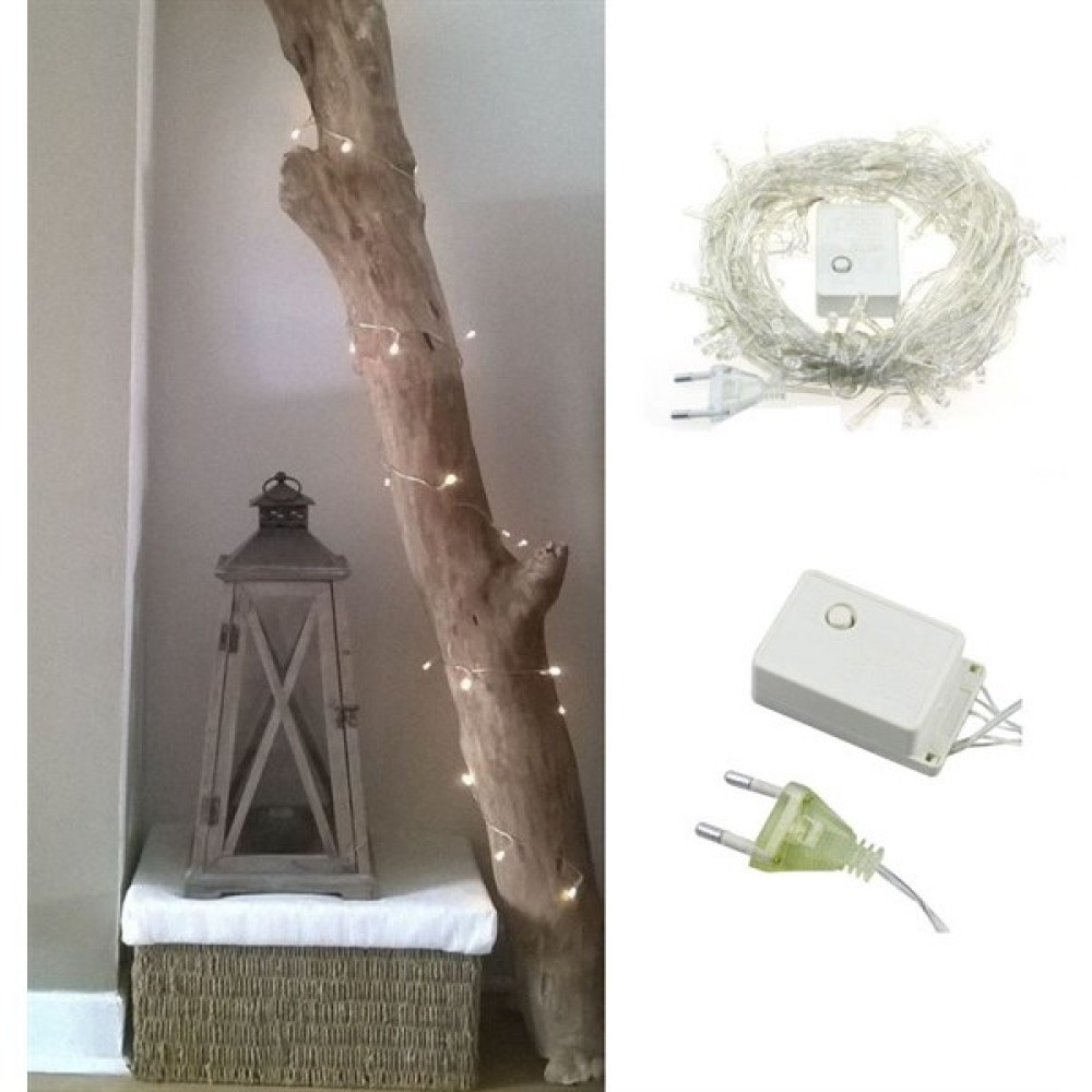 Nefertiya Buffer® 100 Ledli 8 Fonksiyonlu 10 Metre LED Aydınlatma Dekor Lambası (Beyaz) - Ahşap Avize Fiyatı