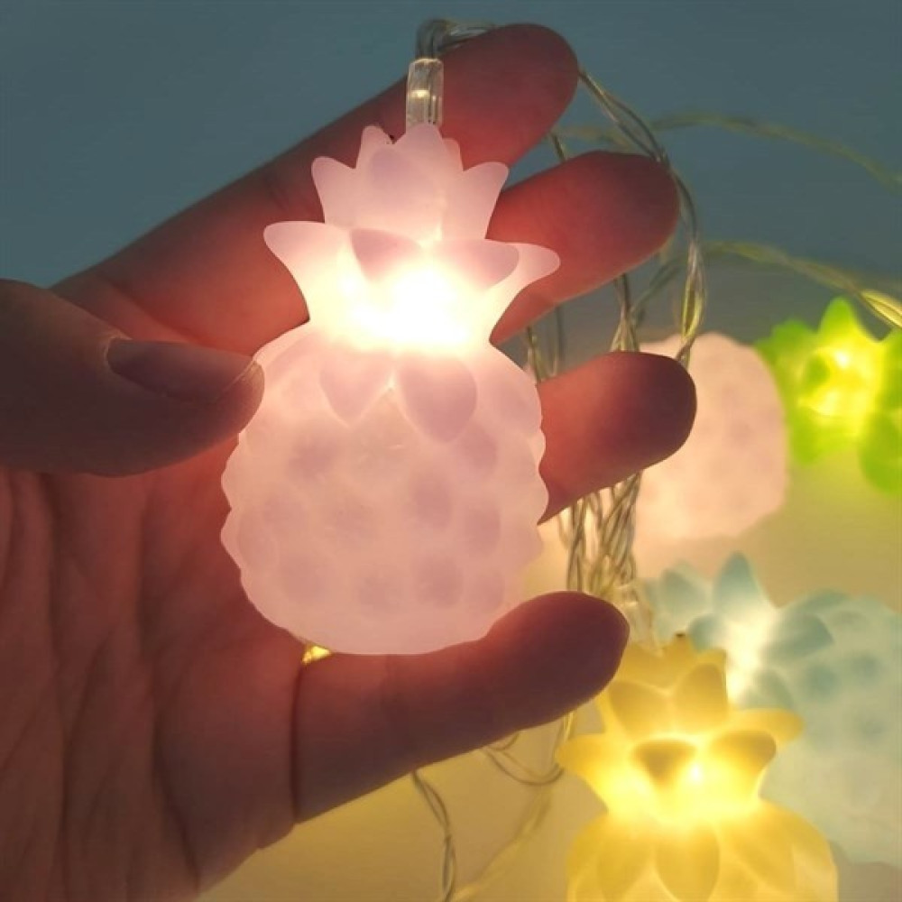Nefertiya Buffer® Karışık Renk Dekoratif Ananas Dolama 10’lu Şerit LED Işık Zinciri - Ahşap Avize Fiyatı