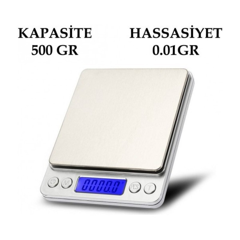 Nefertiya Dijital Hassas Terazi Tartı 500 Gr./0.01 Gr. I-2000 Mutfak Tartıları / Terazileri Fiyatı
