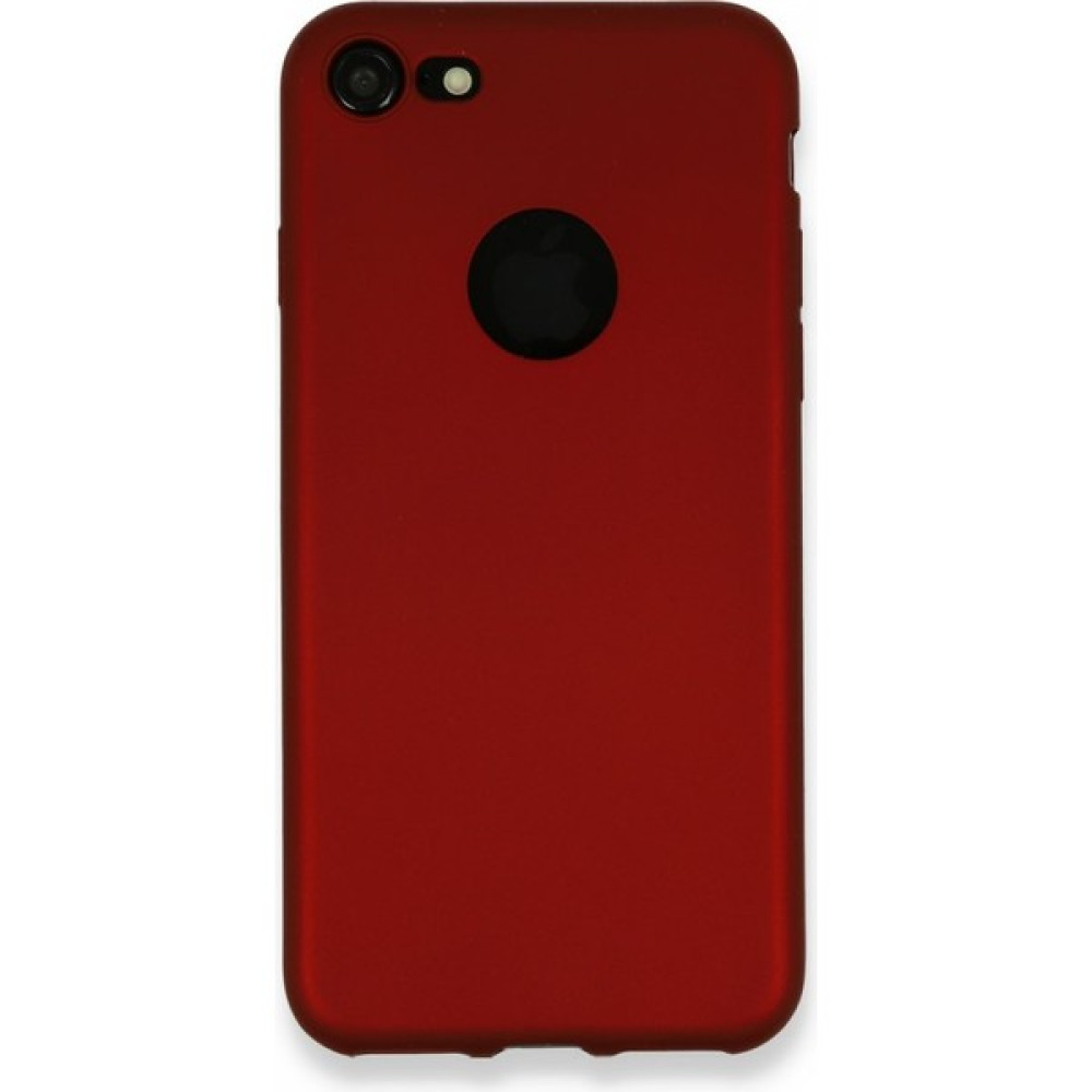 Nefertiya iPhone 7 Kılıf Premium Rubber Silikon - Bordo Cep Telefonu Kılıfı Fiyatı