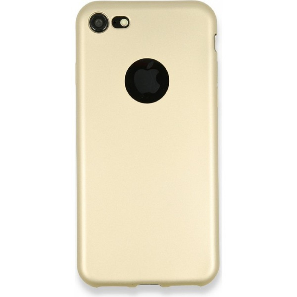 Nefertiya iPhone 7 Kılıf Premium Rubber Silikon - Gold Cep Telefonu Kılıfı Fiyatı
