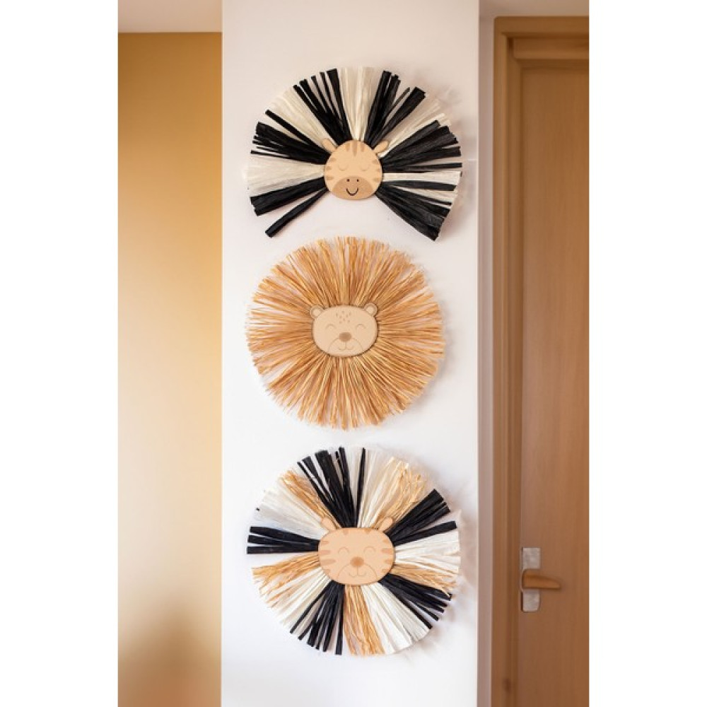 Nefisenem Bohem Bebek Odası Duvar Süsü 3'lü Set - Safari - 27x27 Bebek Odası Duvar Süsü Fiyatı