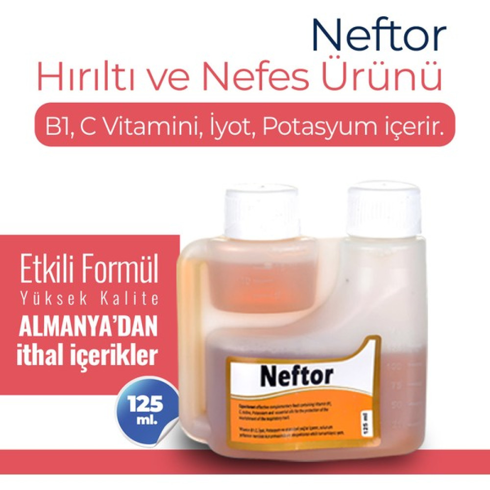 Neftor Hırıltı ve Nefes Ürünü 125 ml Evcil Hayvan Ürünleri Fiyatı