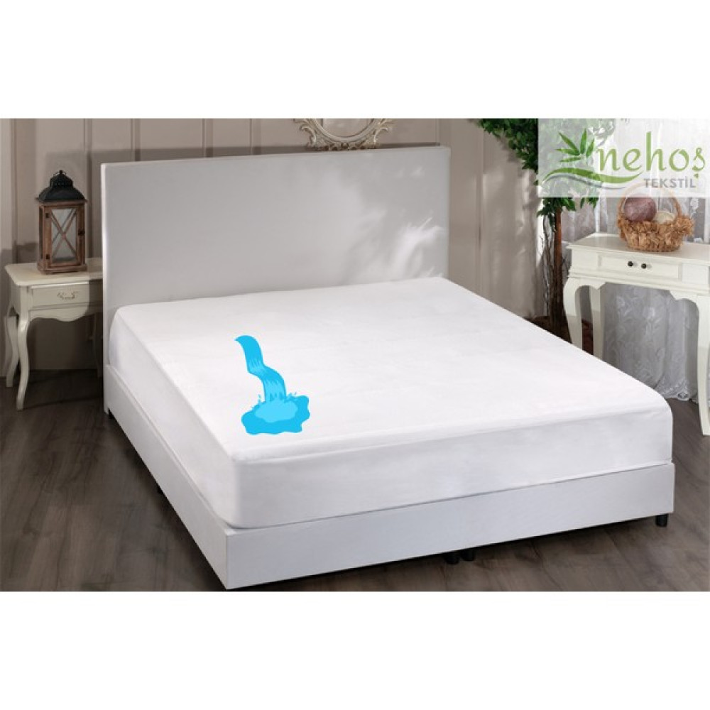 Nehoş Tekstil Kapitone Su Sıvı Geçirmez Yatak Koruyucu Alez Fitted Full Kenar Alez Çarşaf Tek Çift Battal (8 Farklı Ebat) - 90 x 200 cm - Beyaz Alez / Yatak Koruyucu Fiyatı