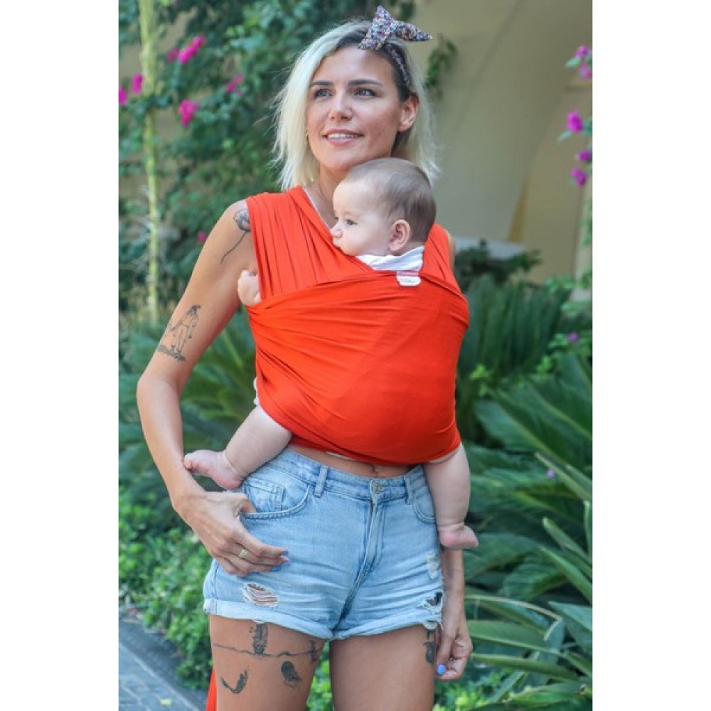 Neko Esnek Wrap Sling - Turuncu Bebek Arabası ve Pusetler Fiyatı