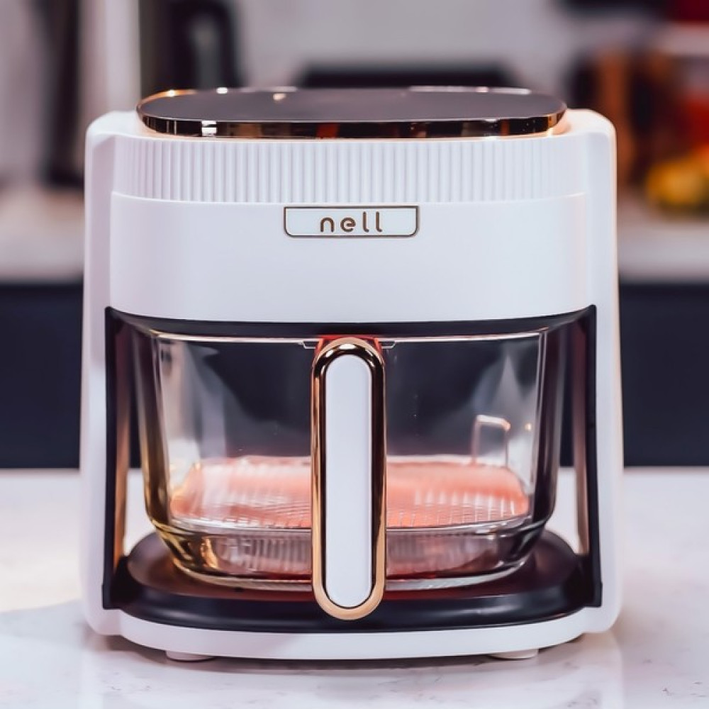 Nell Sağlıklı Cam Hazneli 4,5 Litre Airfryer - Beyaz Fritözler Fiyatı