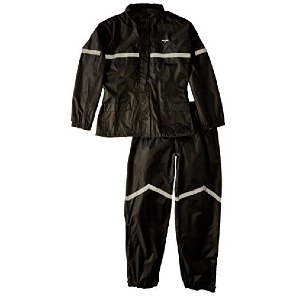 Nelson Rigg SR-6000 Stormrider Two-Piece Rain Suit - Black 2X - SR-6000-BLK-05X