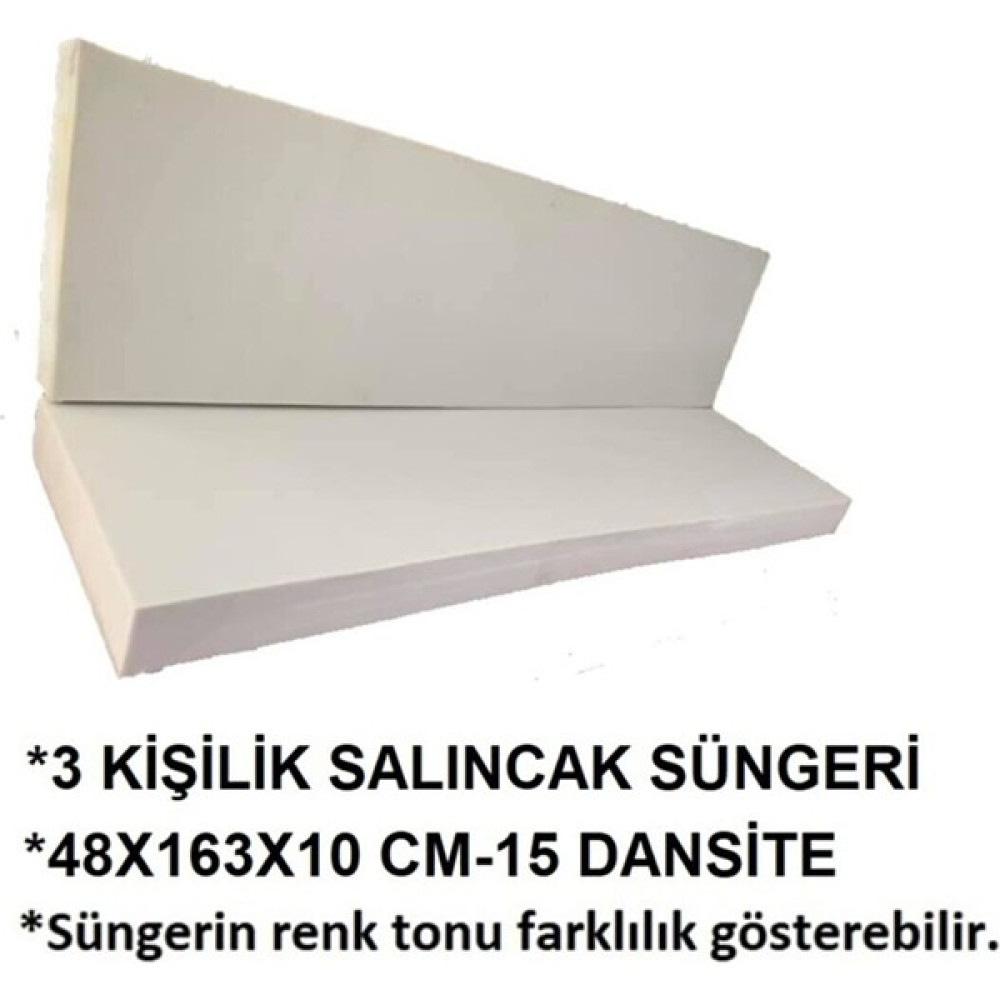 Nelson Salıncak Süngeri 3 Kişilik 48X163 Cm-10 cm Kalınlık 15 Dansite-2 Adet-1 Takımlık Bahçe Salıncağı Fiyatı