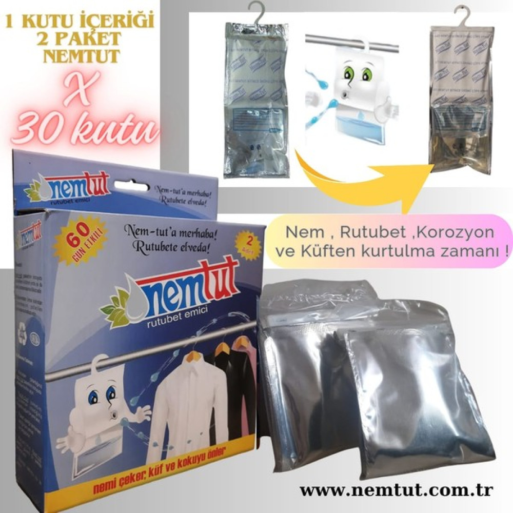 Nem Tut Nem Alıcı (GİDERİCİ) Rutubet Emici (GİDERİCİ)( 30 Kutu İçerisinde 60 Paket ) Nalburiye & Hırdavat Fiyatı