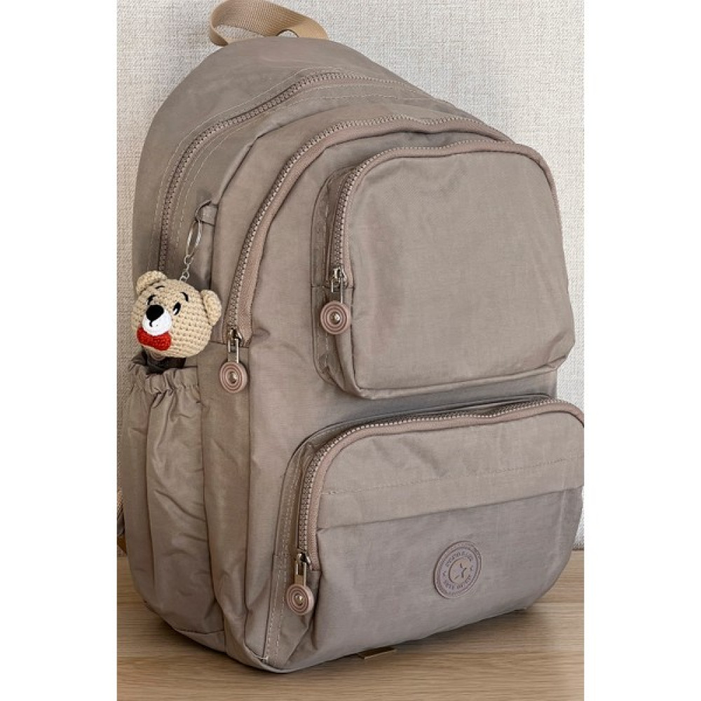 Nemo Bags Açık Vizon Orta Boy Okul Çantası Laptop ve Seyahat Sırt Çantası Su Geçirmez Ayıcık Anahtarlık Hediyeli Bayan Sırt Çantası Fiyatı