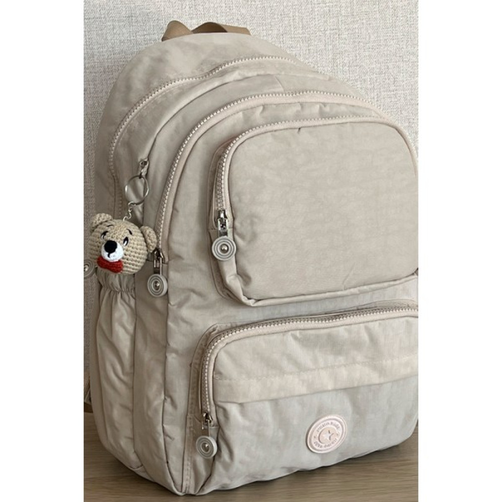 Nemo Bags Bej Orta Boy Okul Çantası Laptop ve Seyahat Sırt Çantası Su Geçirmez Ayıcık Anahtarlık Hediyeli Bayan Sırt Çantası Fiyatı