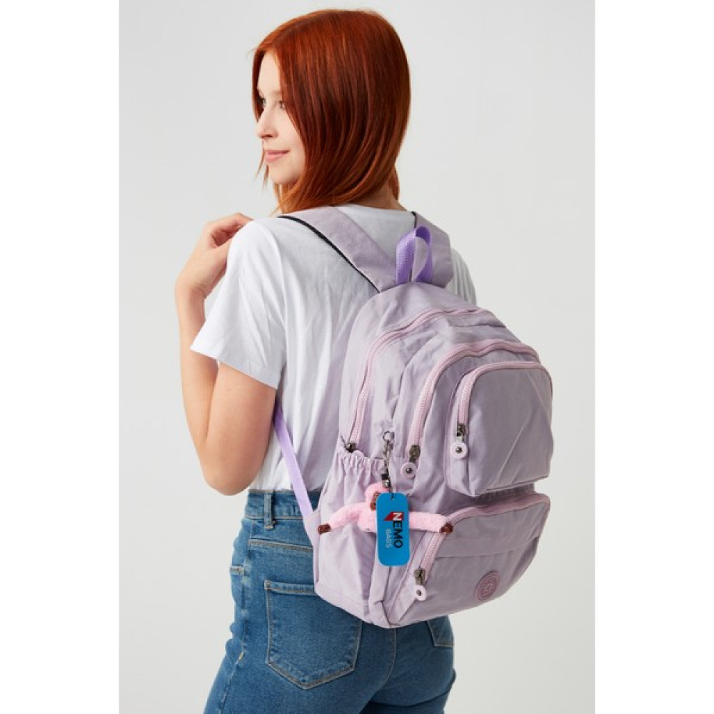 Nemo Bags Lila Unisex Sırt Çantası Okul Çantası 14 Inç Laptop Çantası Seyahat Çantası 18 Lt 40X30X15CM Okul Çantası Fiyatı