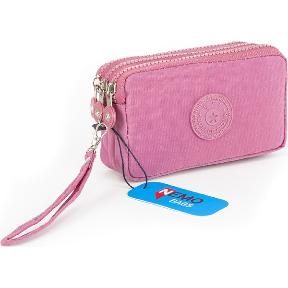 Nemo Bags Unisex Rose Cüzdan 3 Gözlü Bileklikli 17X10 cm Klinkır Su Geçirmez Bayan Cüzdan Fiyatı