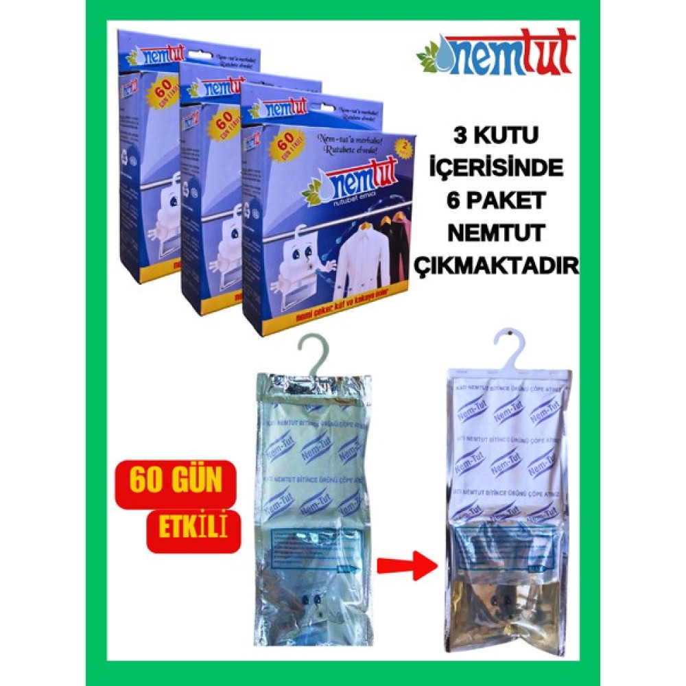 Nemtut Nem Tutucu Rutubet Giderici Korozyon Önleyici (3 KUTU/6 PAKET) Nalburiye & Hırdavat Fiyatı