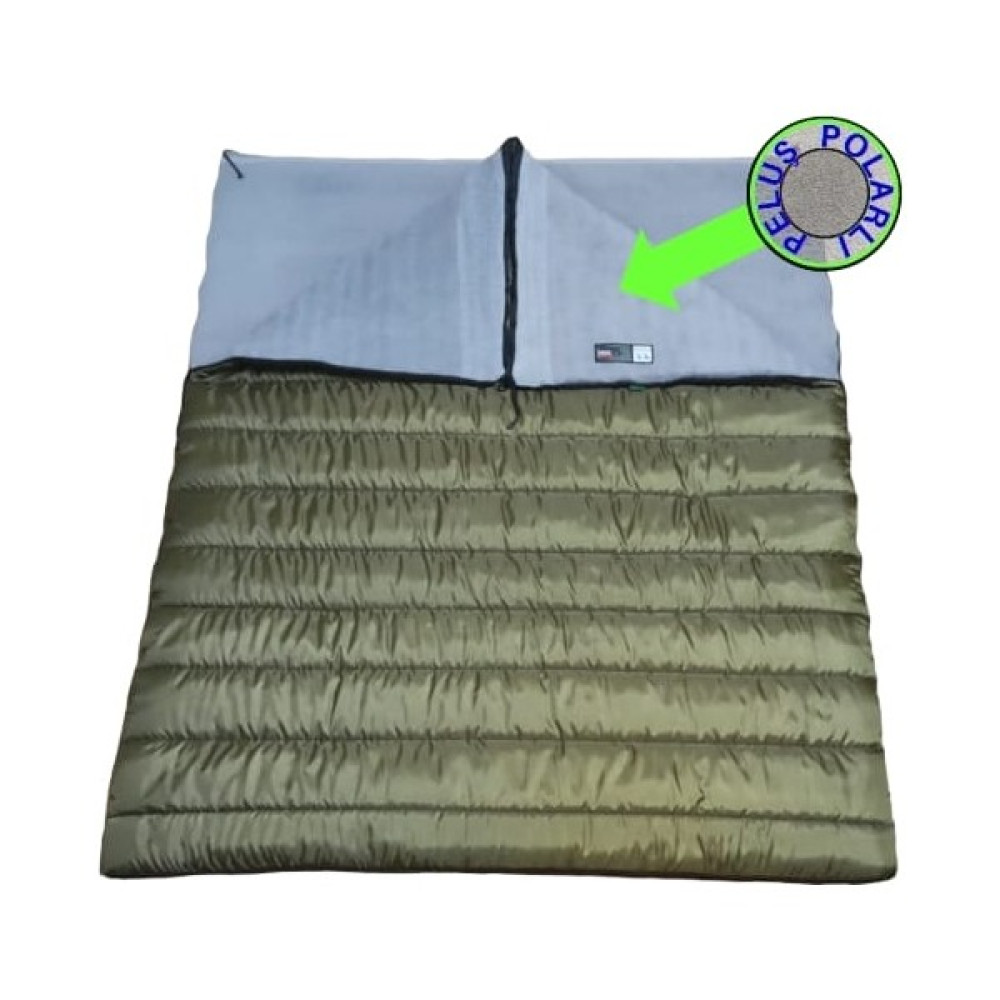 Neo -23 350 gr ELYAF+200 gr Peluş Polarlı Çift Kişilik Uyku Tulumu Haki - 23 - Gri - Mavi Oto Boyaları Fiyatı