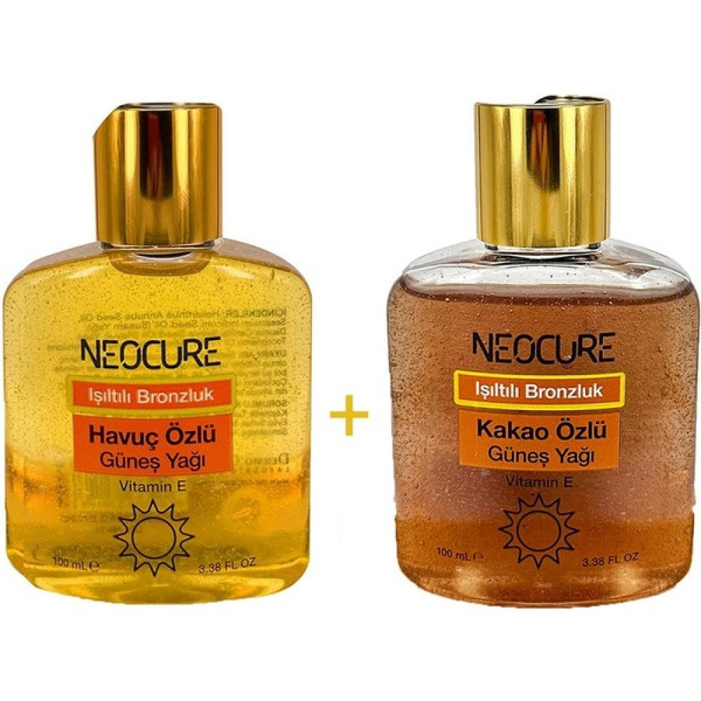Neo Cure Neocure Işıltılı Bronzluk Havuç Özlü Güneş Yağı 100 ml + Kakao Özlü Güneş Yağı 100 ml Oto Boyaları Fiyatı
